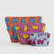 Baggu Go Pouch Set in Keith Haring Pets
