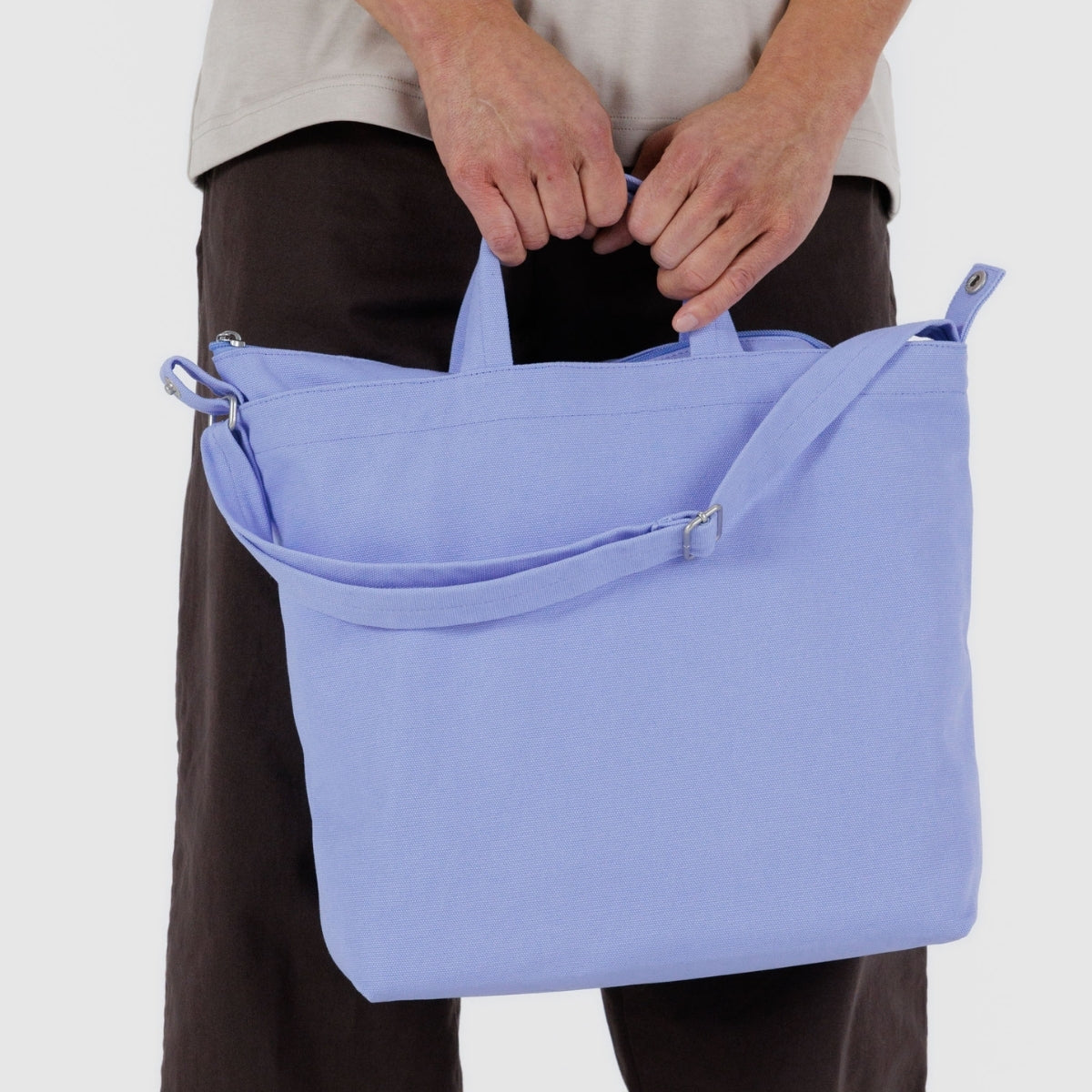 Baggu Horizontal Zip Duck Bag in French Blue