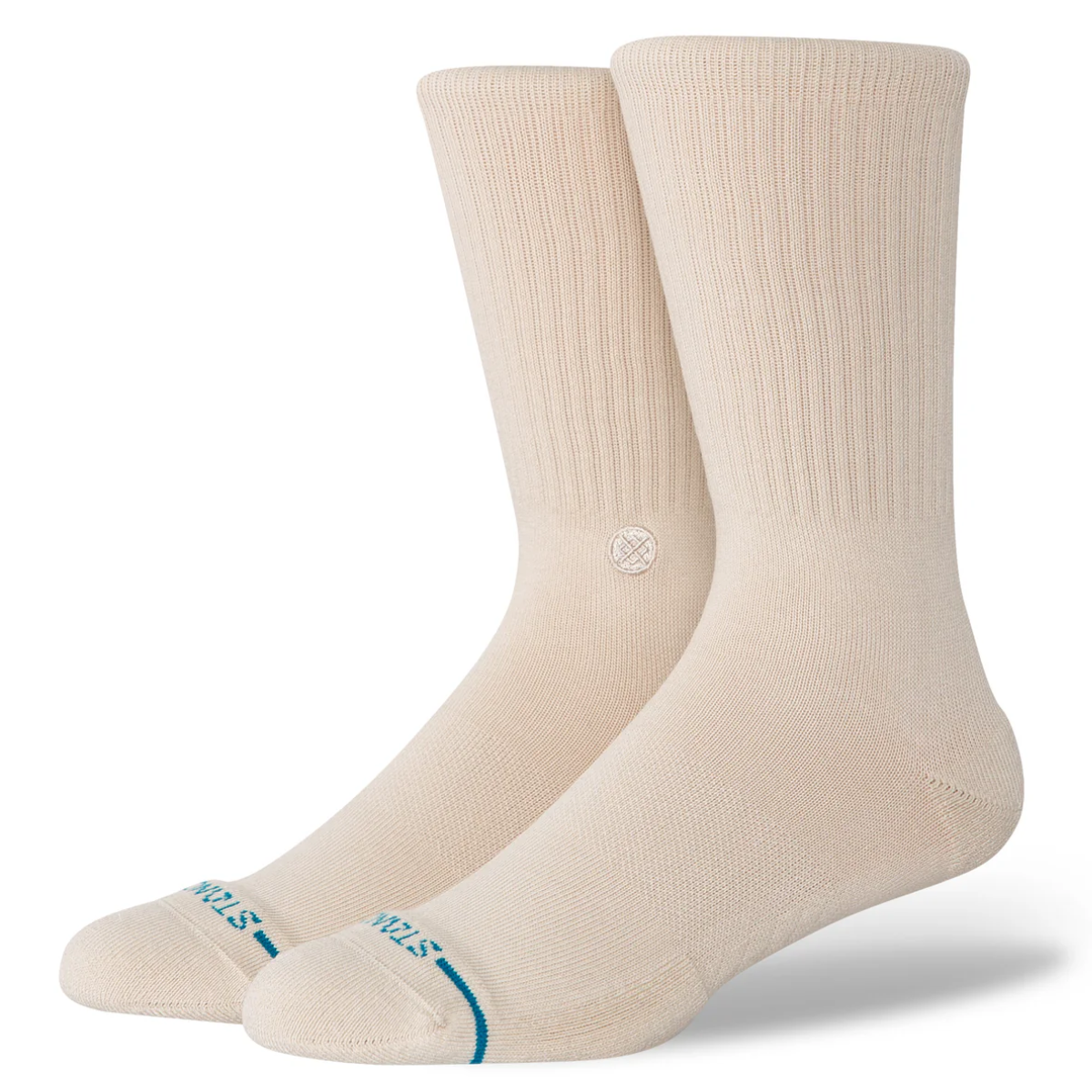 Stance Icon Crew Socks in Oatmeal
