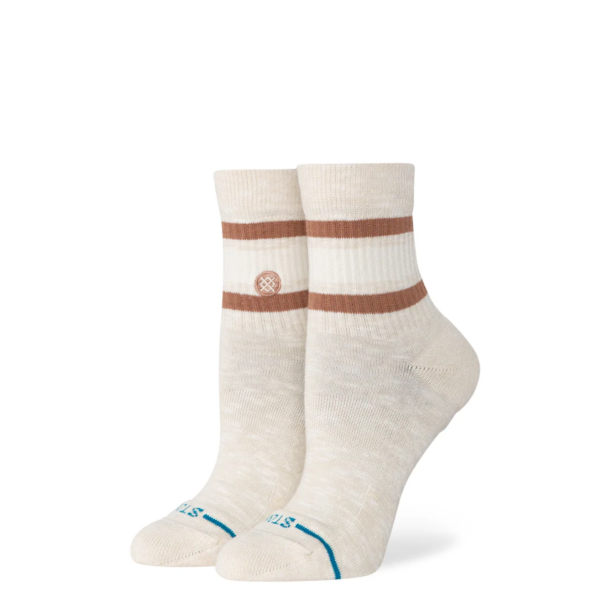 Stance Women's Boyd Slub Quarter Socks in Cream