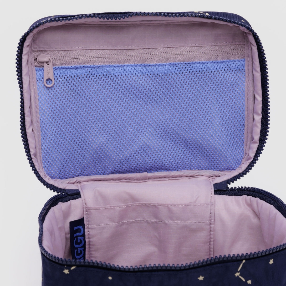 Baggu Large Cosmetic Case in Constellation Midnight