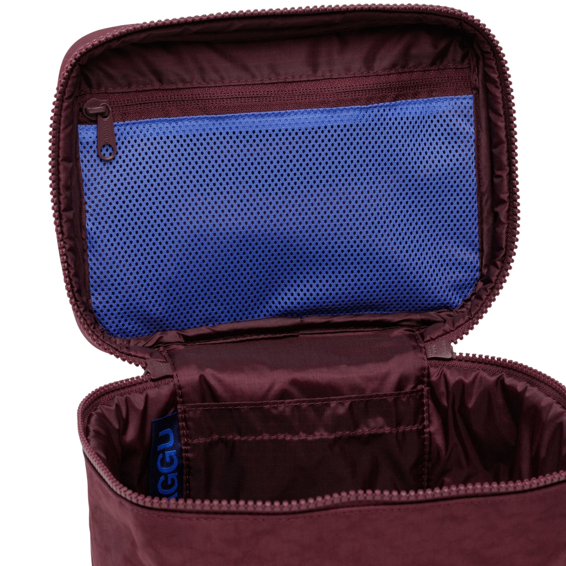 Baggu Large Cosmetic Case in Mahogany