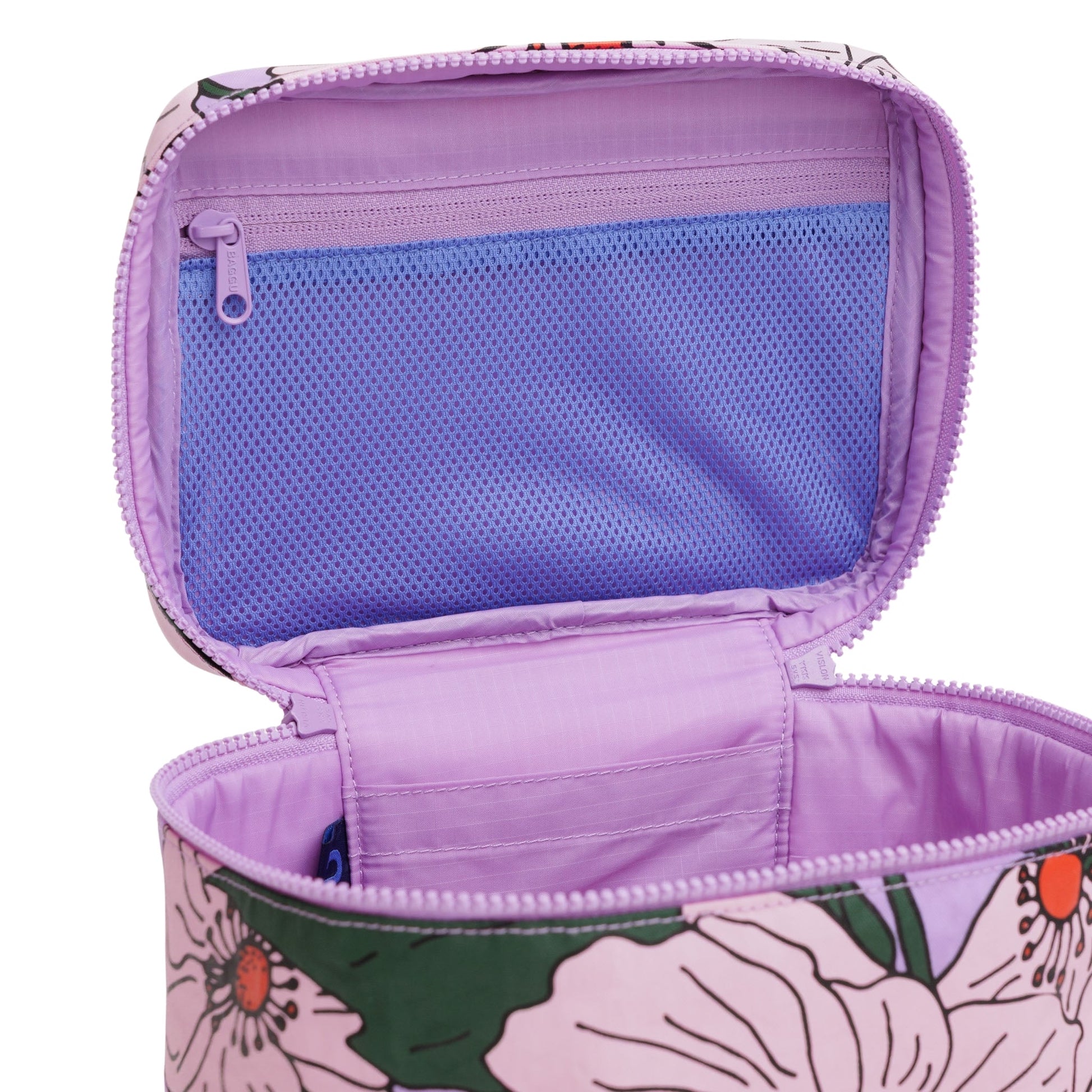 Baggu Large Cosmetic Case in Pink Poppy