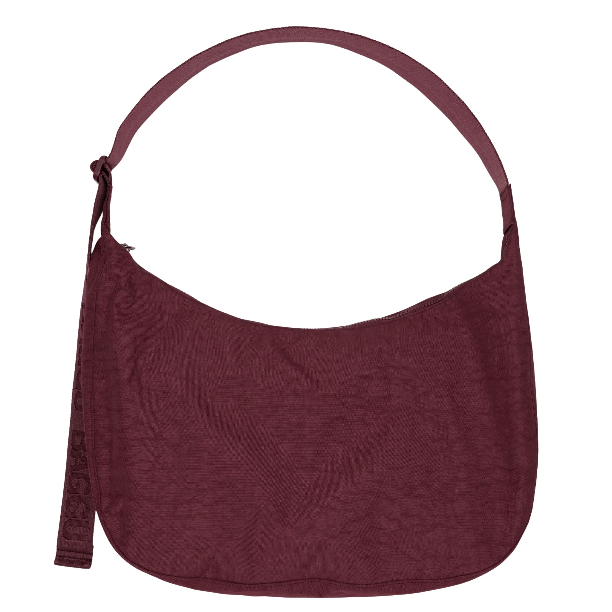Baggu Large Nylon Crescent Bag in Mahogany