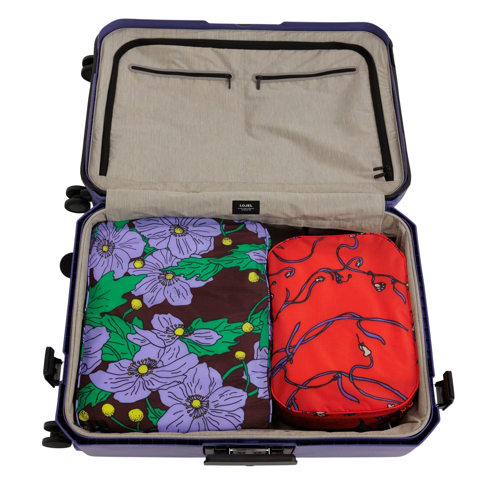 Baggu Large Packing Cube Set in Poppy Mix