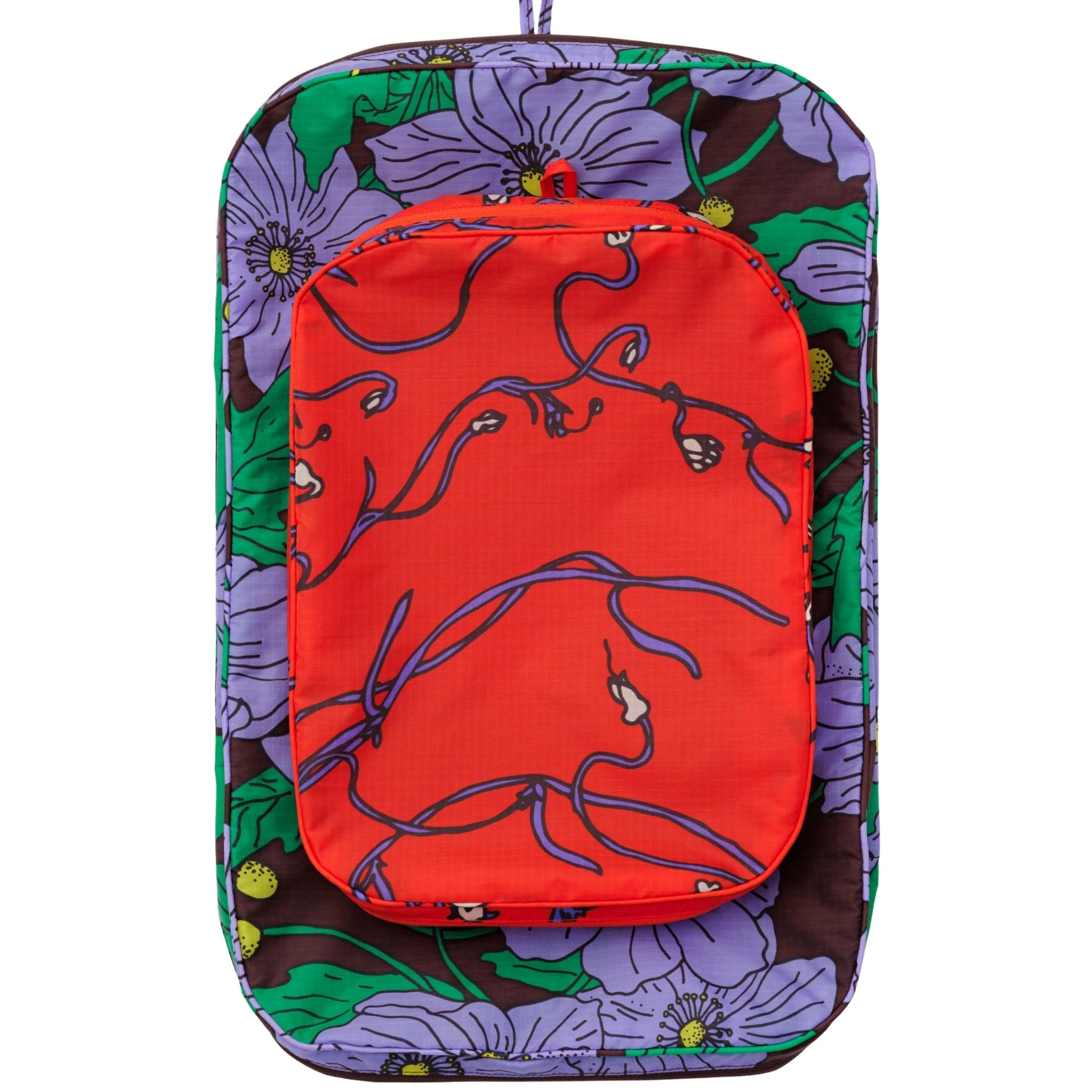Baggu Large Packing Cube Set in Poppy Mix