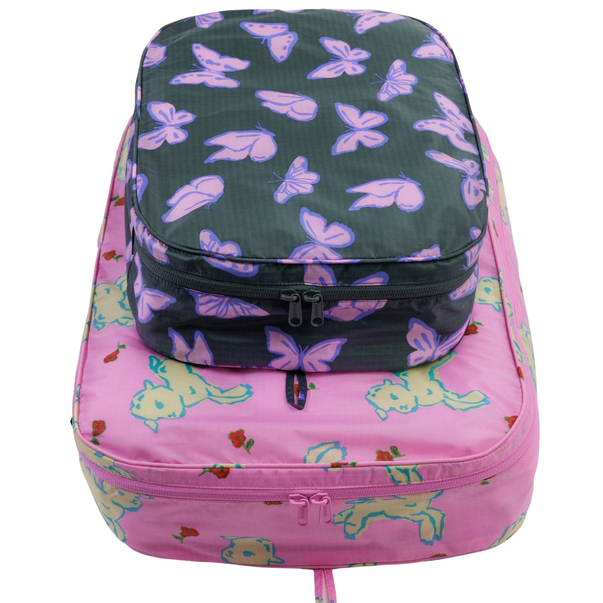 Baggu Large Packing Cube Set in Spring Animals