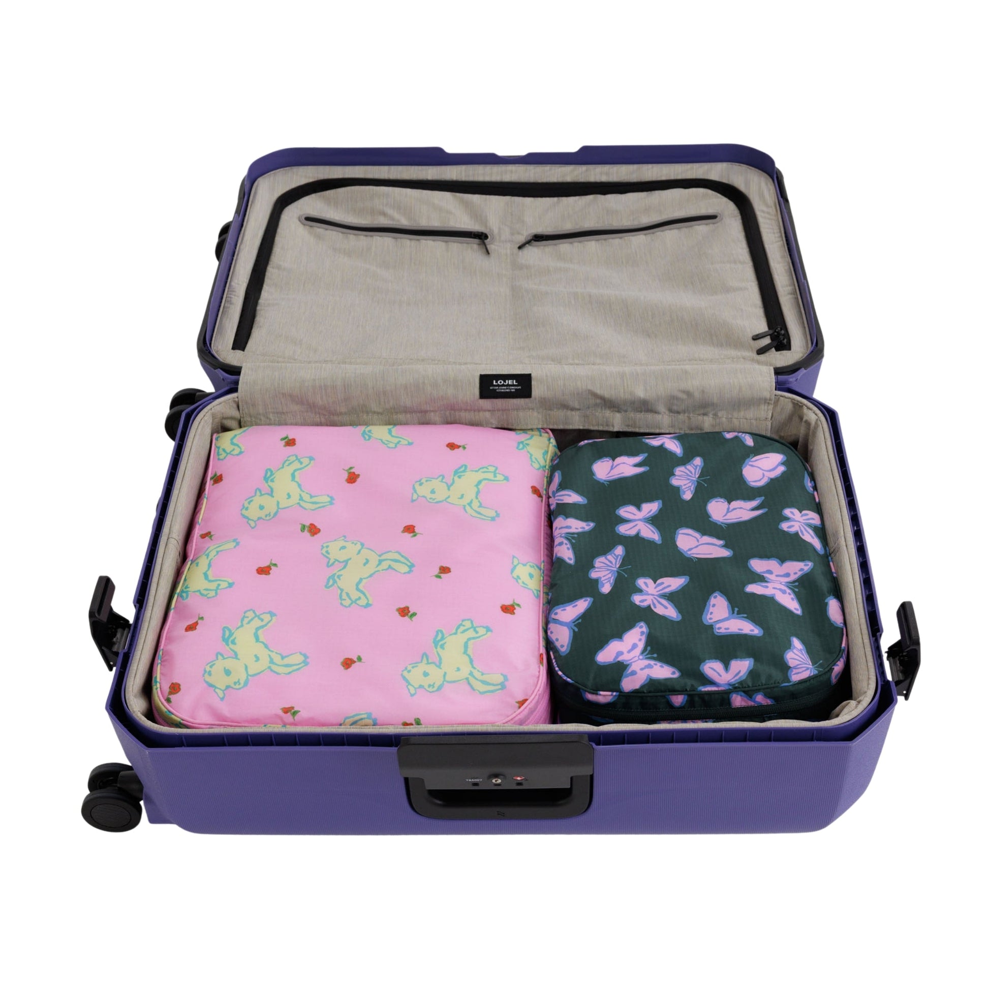 Baggu Large Packing Cube Set in Spring Animals