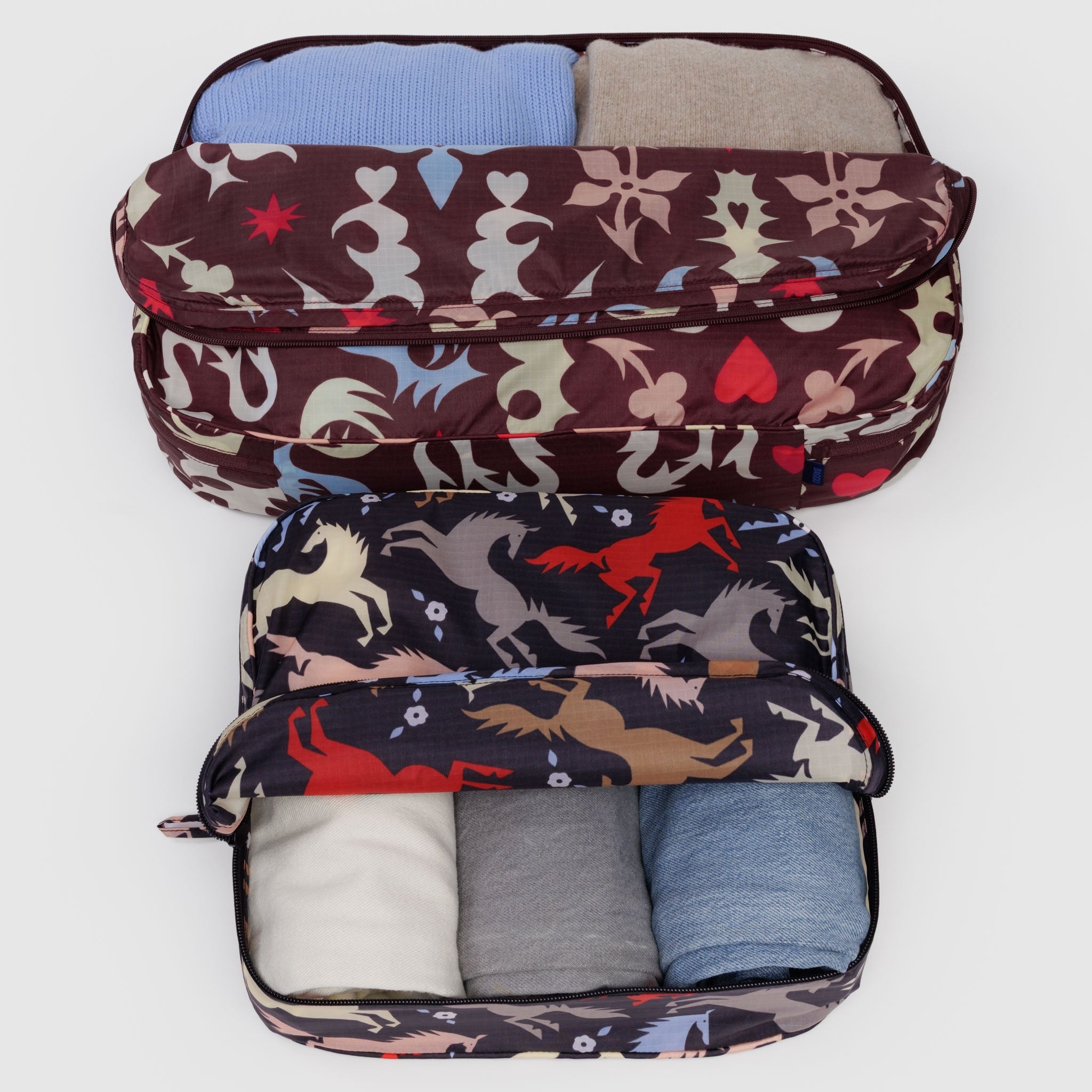 Baggu Large Packing Cube Set in Western Cut Outs