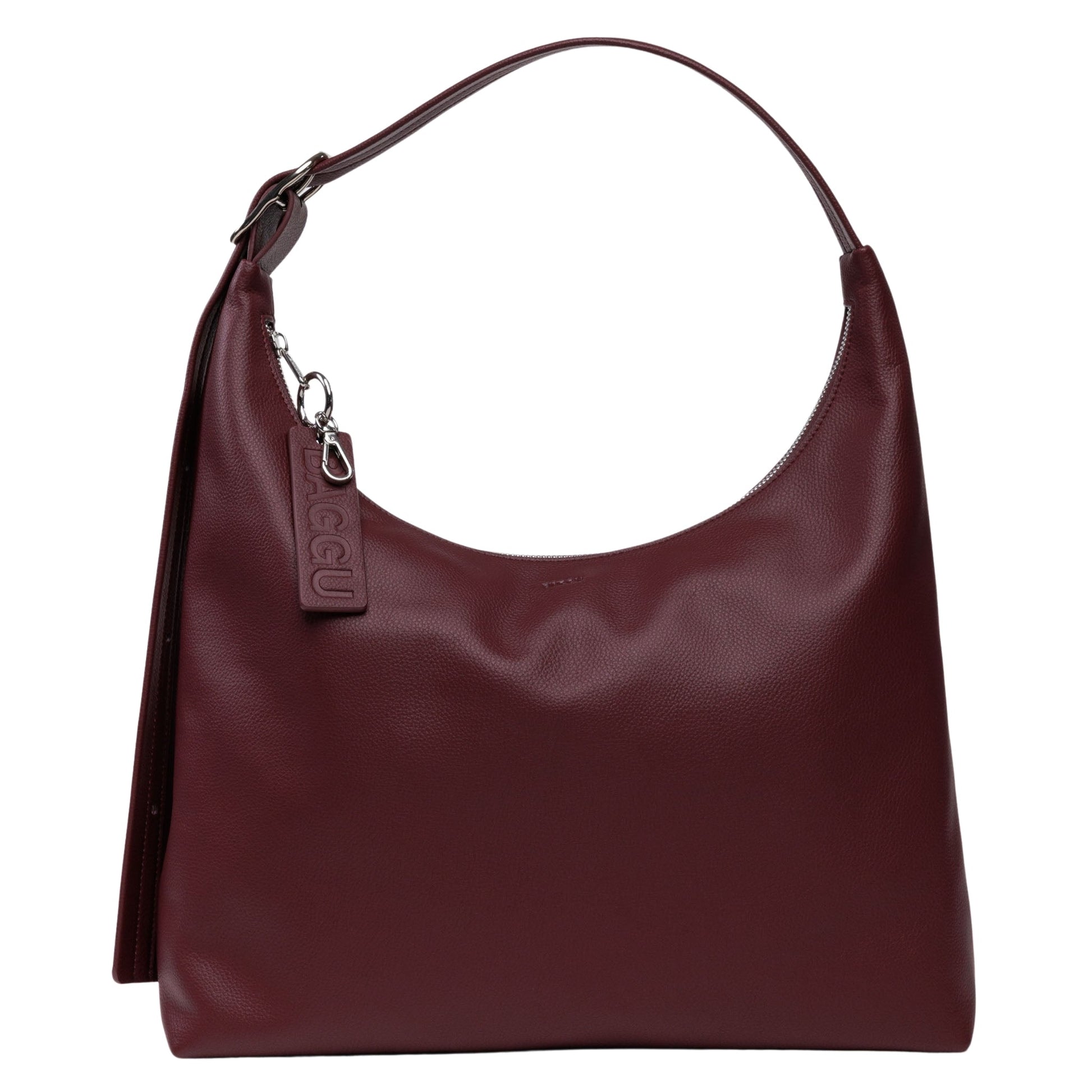 Baggu Recycled Leather Shoulder Bag in Mahogany