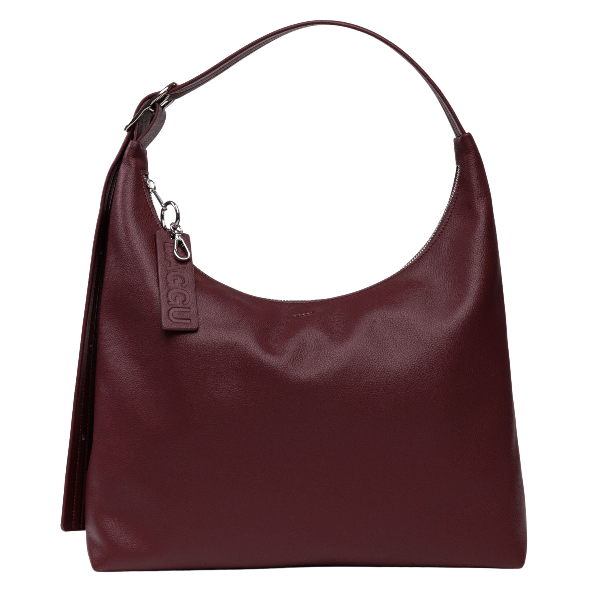 Baggu Recycled Leather Shoulder Bag in Mahogany