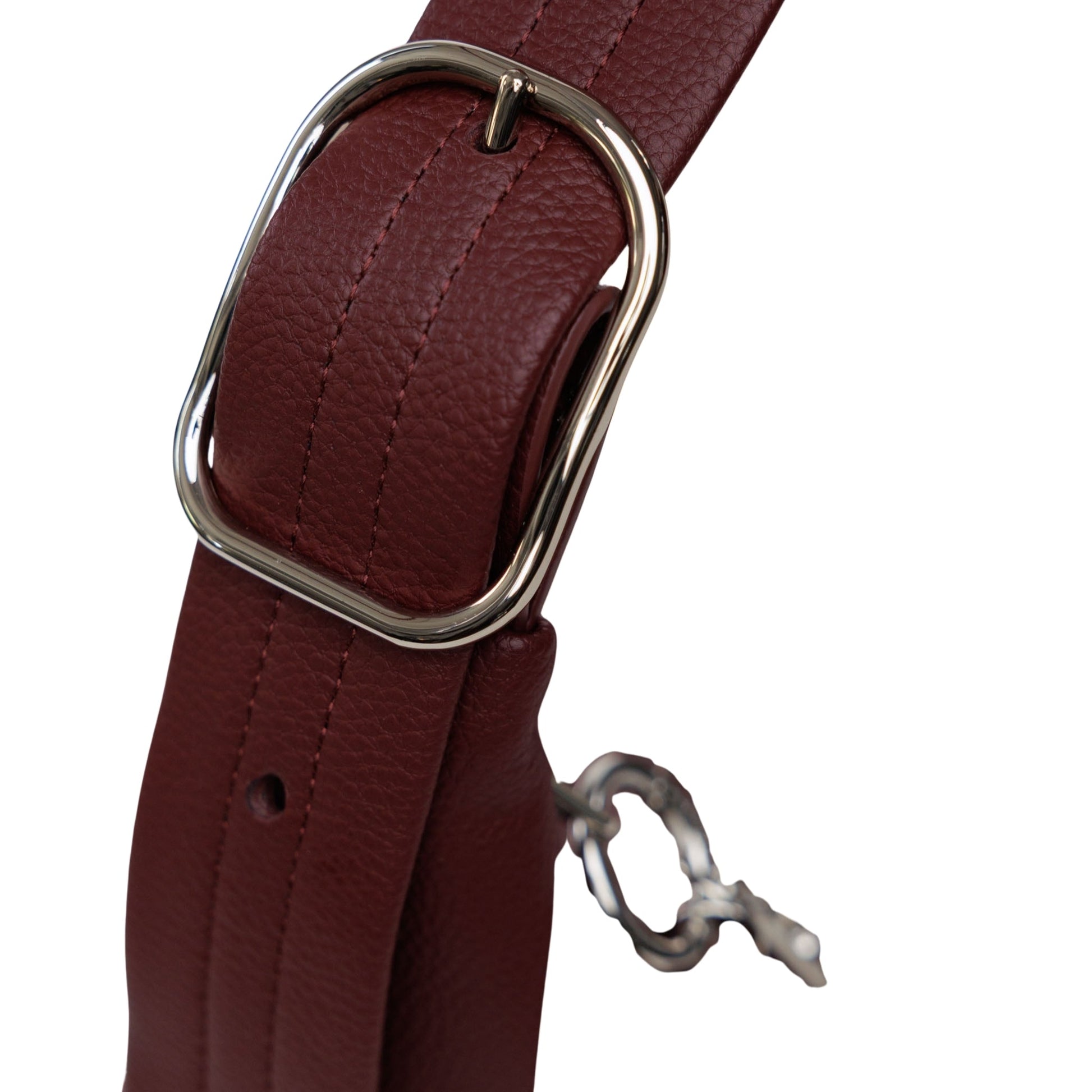 Baggu Recycled Leather Shoulder Bag in Mahogany