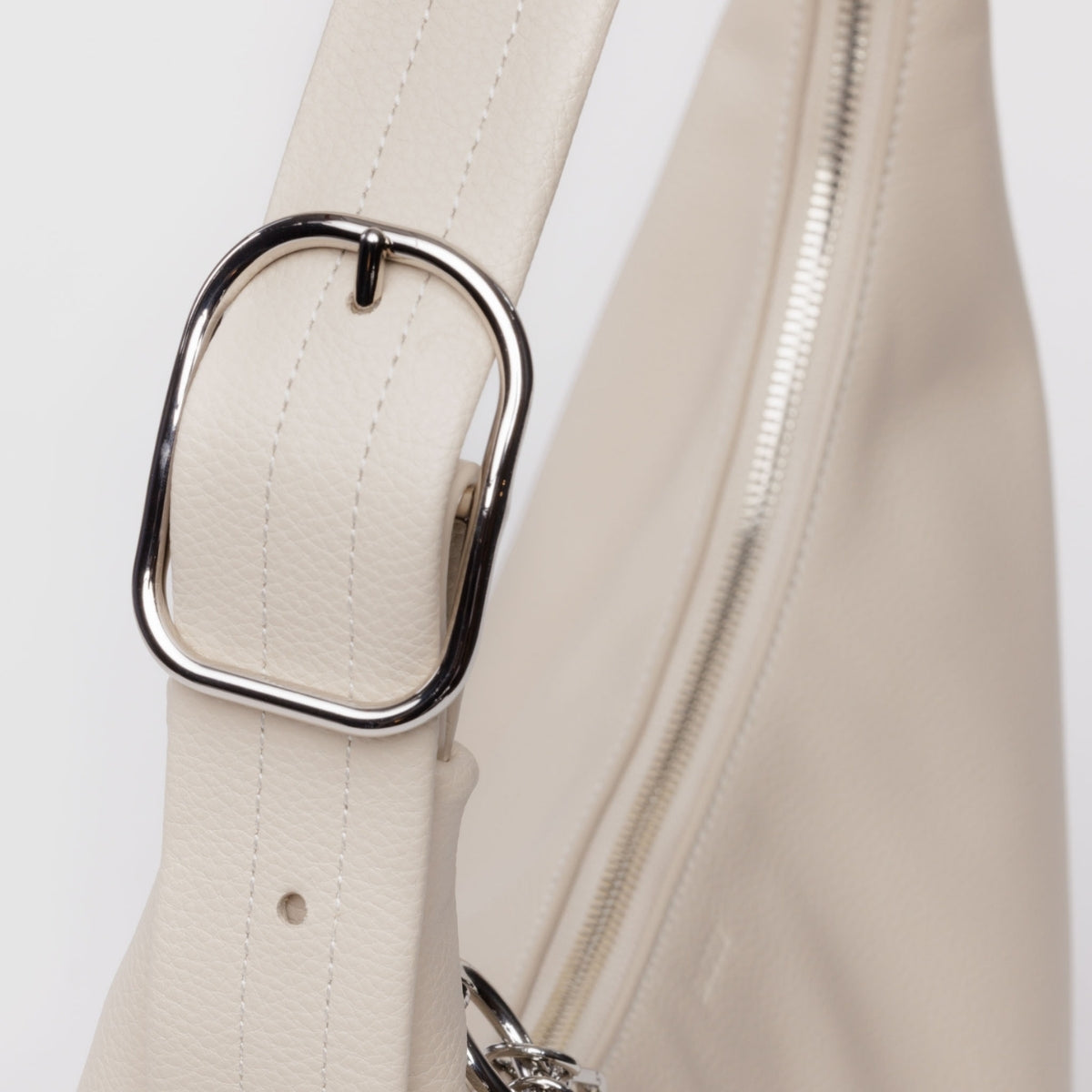 Baggu Recycled Leather Shoulder Bag in Stone