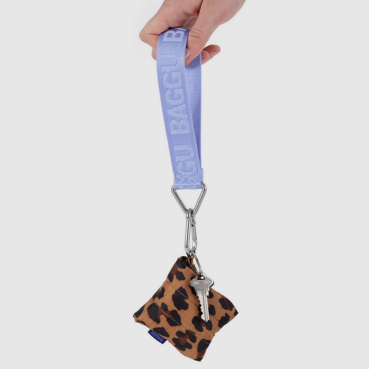 Baggu Logo Keychain in French Blue