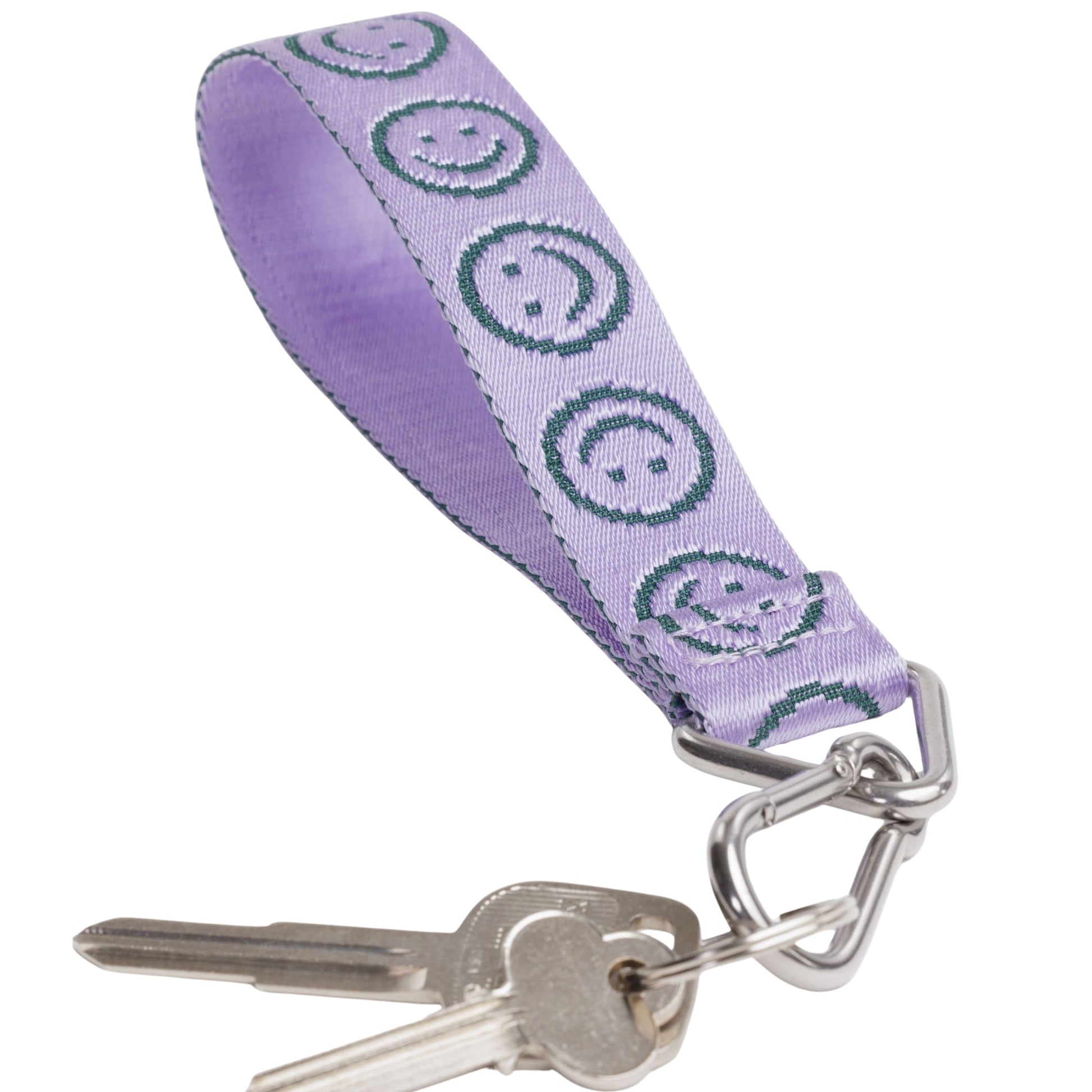 Baggu Logo Keychain in Lilac Happy