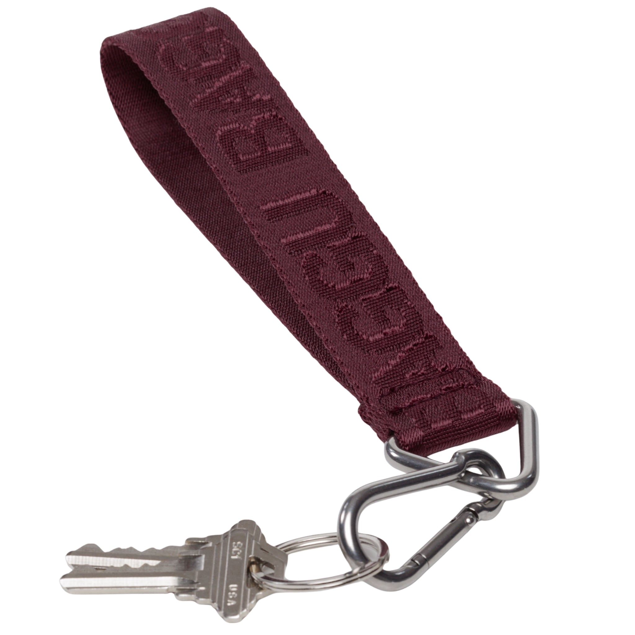 Baggu Logo Keychain in Mahogany