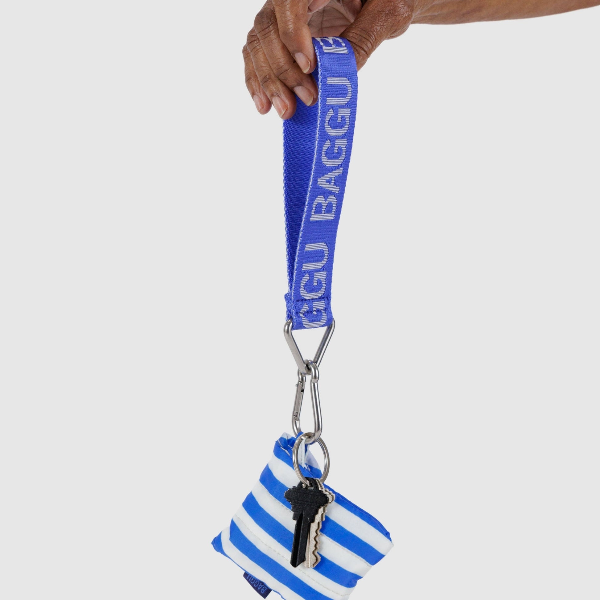 Baggu Logo Keychain in Royal Blue