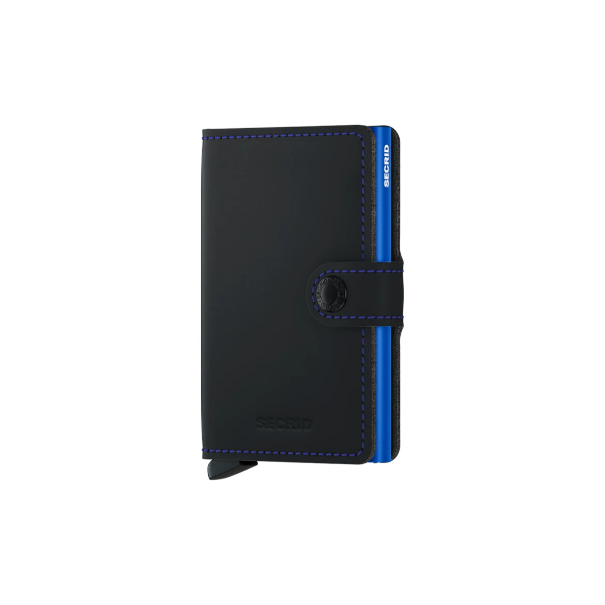 Secrid Matte Mini Wallet in Black/Blue