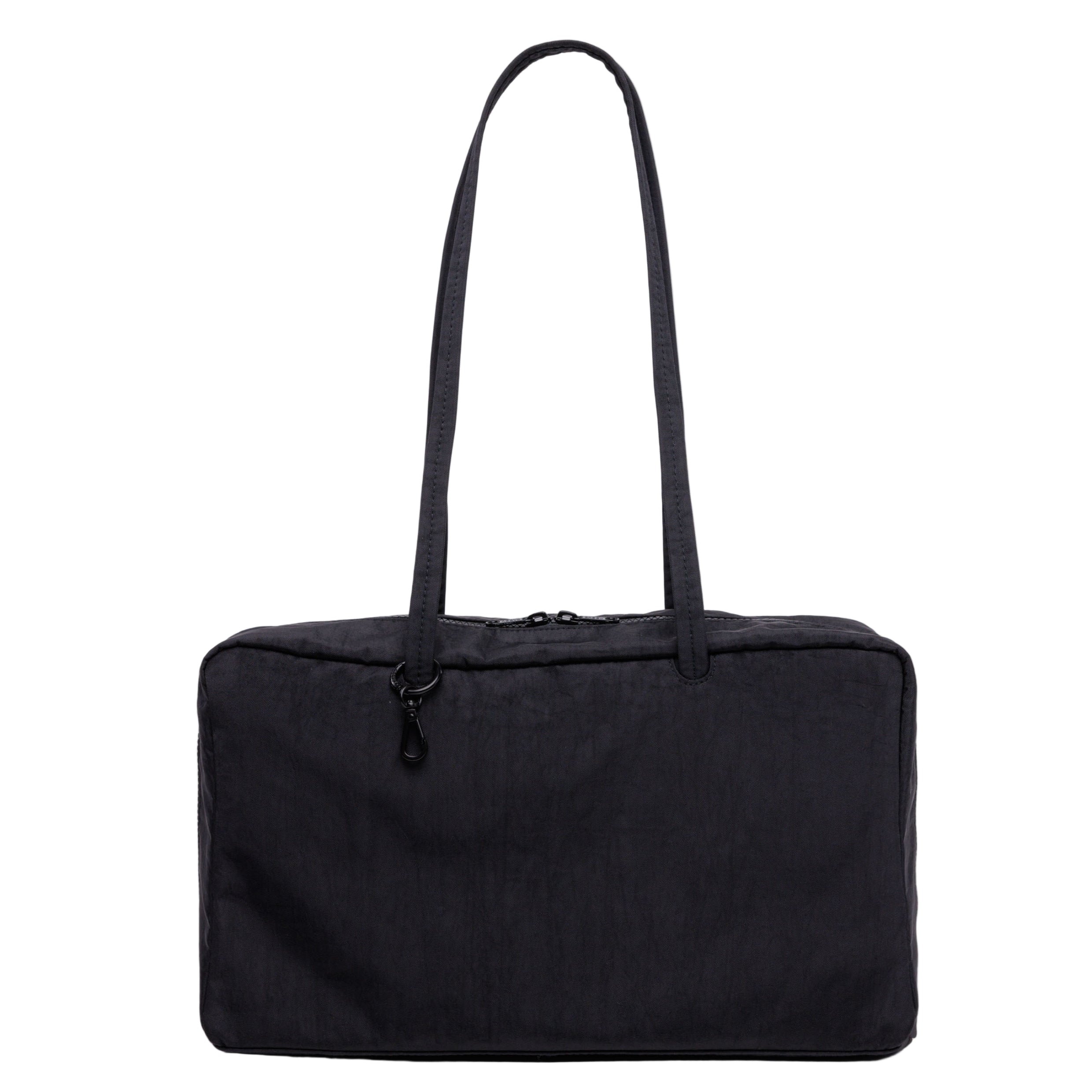 Baggu Medium Nylon Bowler Bag in Black