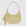 Baggu Medium Recycled Leather Crescent Bag in Straw