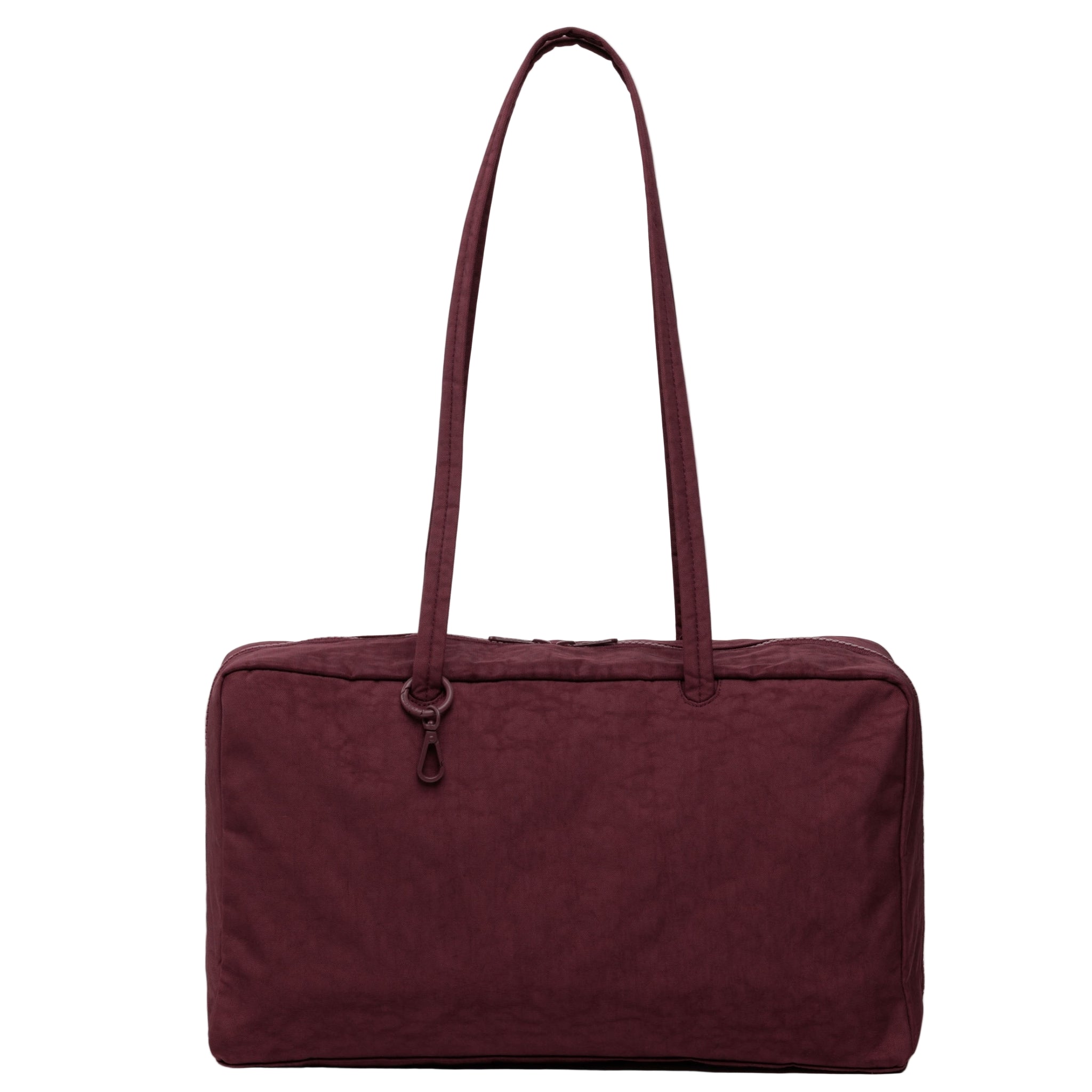 Baggu Medium Nylon Bowler Bag in Mahogany