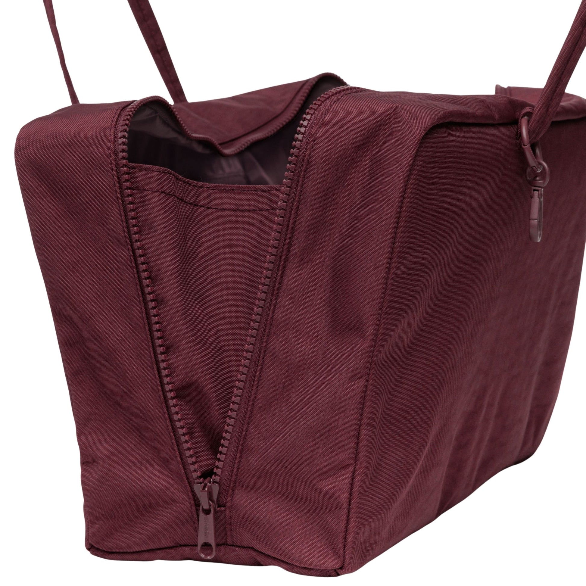 Baggu Medium Nylon Bowler Bag in Mahogany