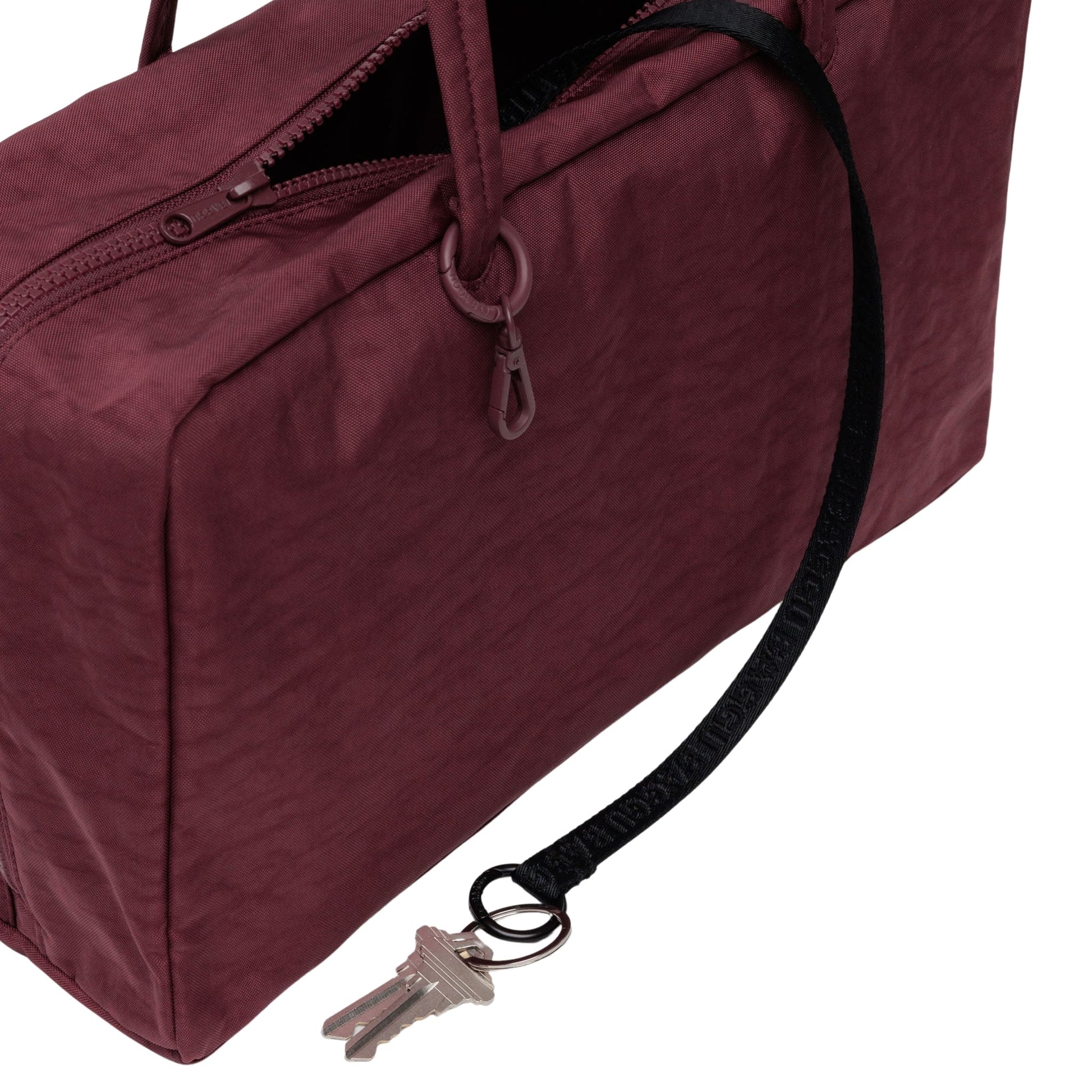 Baggu Medium Nylon Bowler Bag in Mahogany