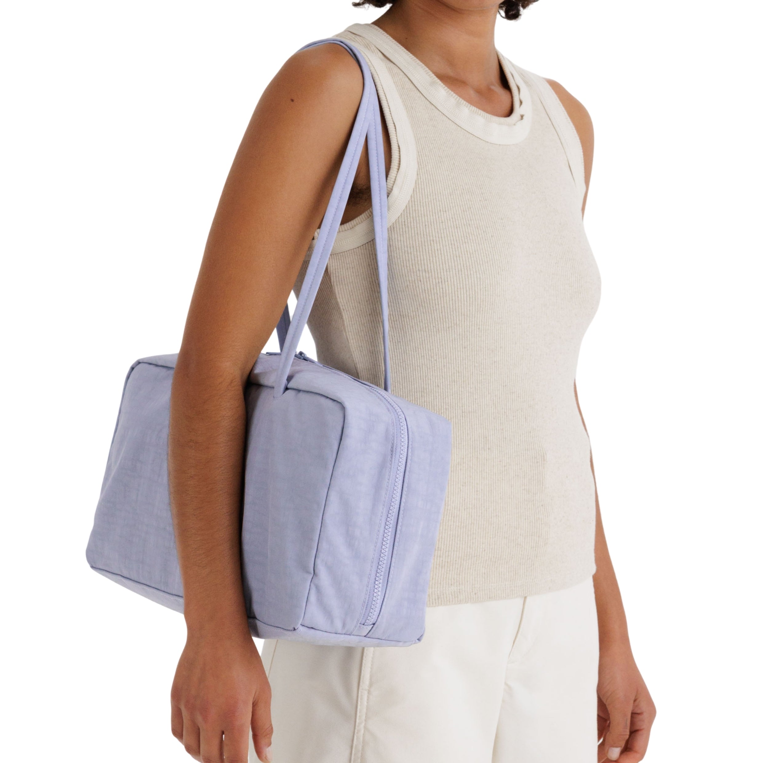 Baggu Medium Nylon Bowler Bag in Mist