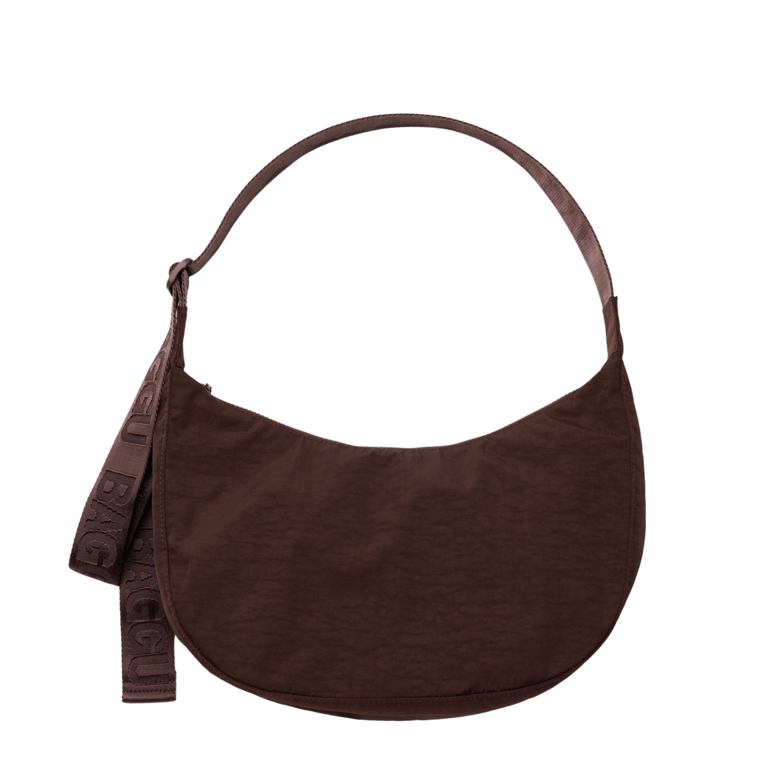 Baggu Medium Nylon Crescent Bag in Coffee