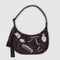 Baggu Medium Nylon Crescent Bag in Embroidered Get Ready With Me