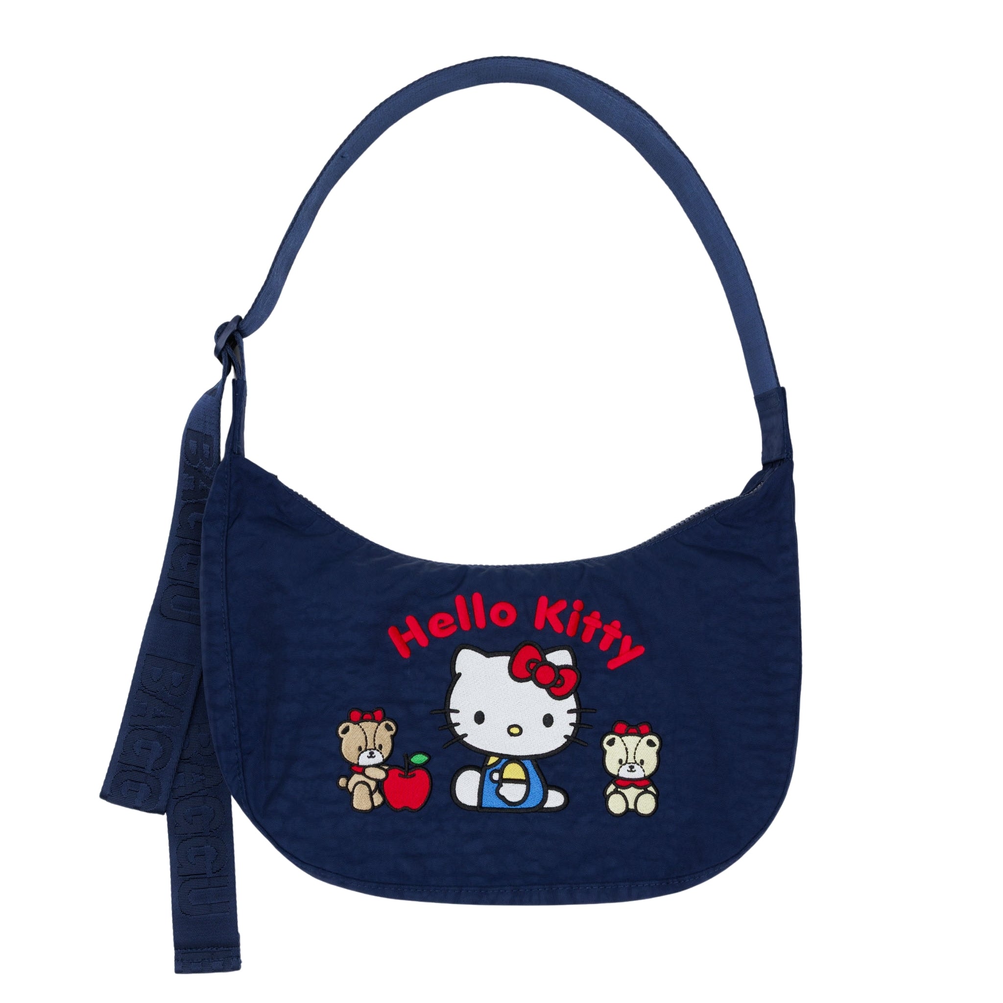 Baggu Medium Nylon Crescent Bag in Hello Kitty & Teddy