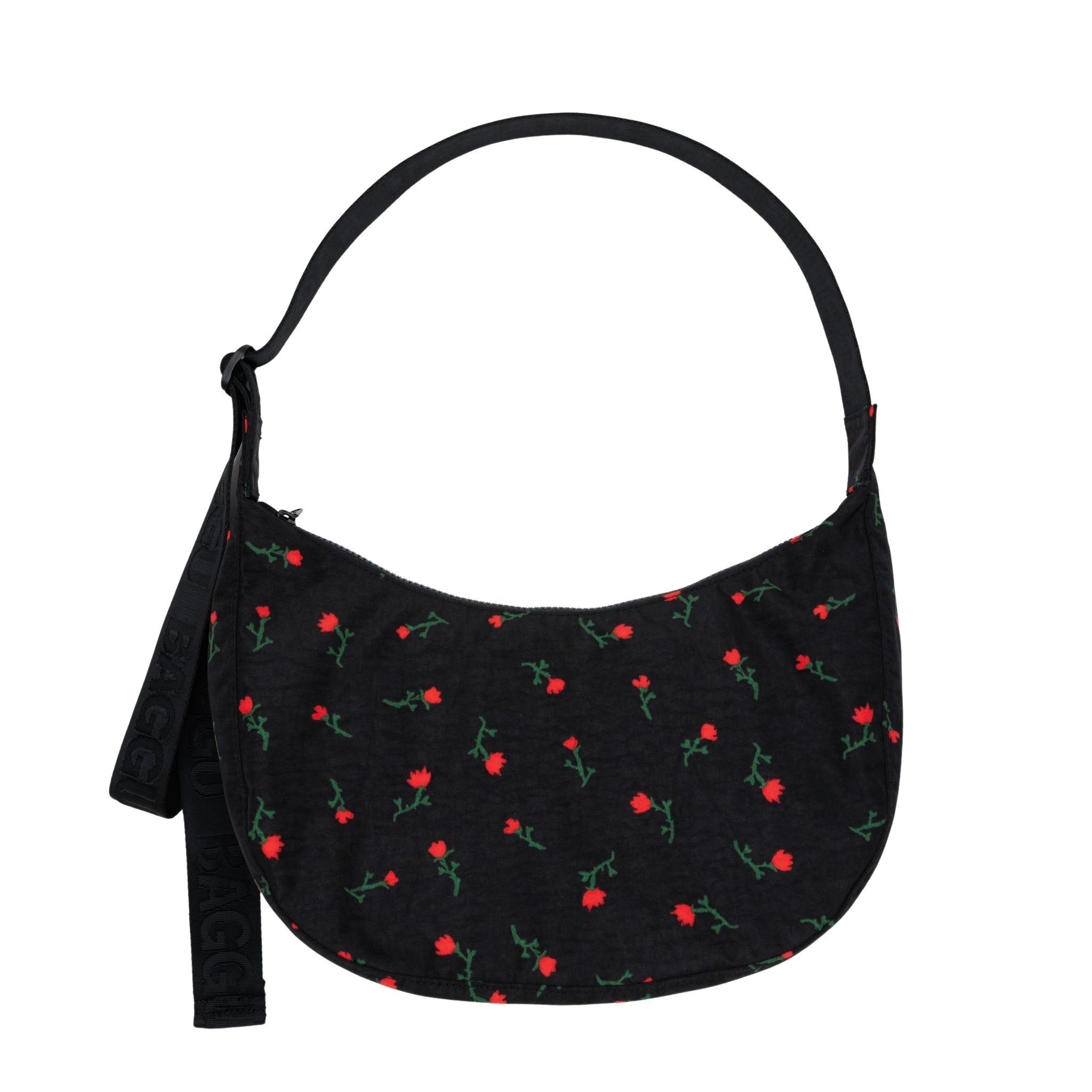 Baggu Medium Nylon Crescent Bag in Painted Wildflower