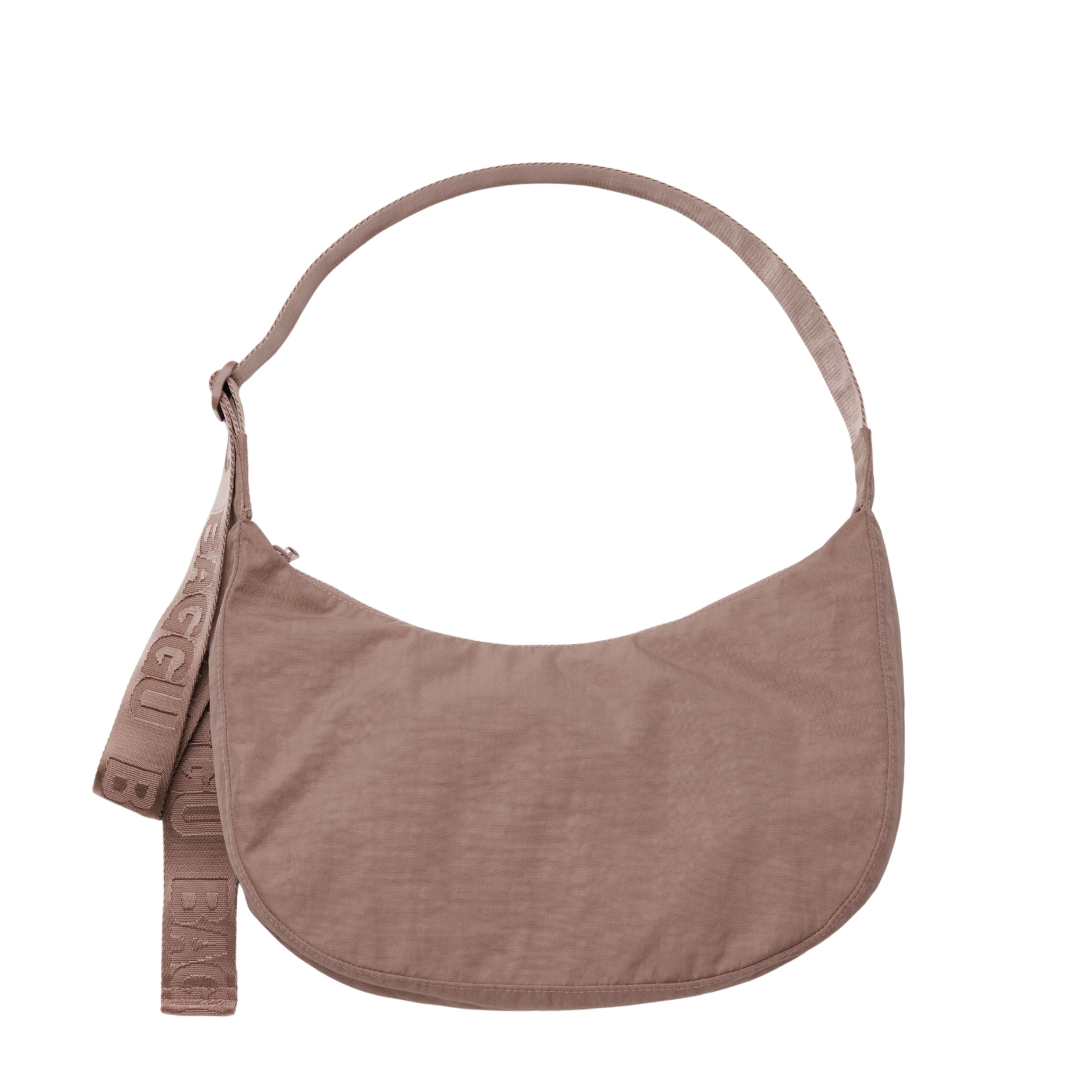 Baggu Medium Nylon Crescent Bag in Toasted Almond