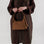 Baggu Mini Nylon Shoulder Bag in Brown