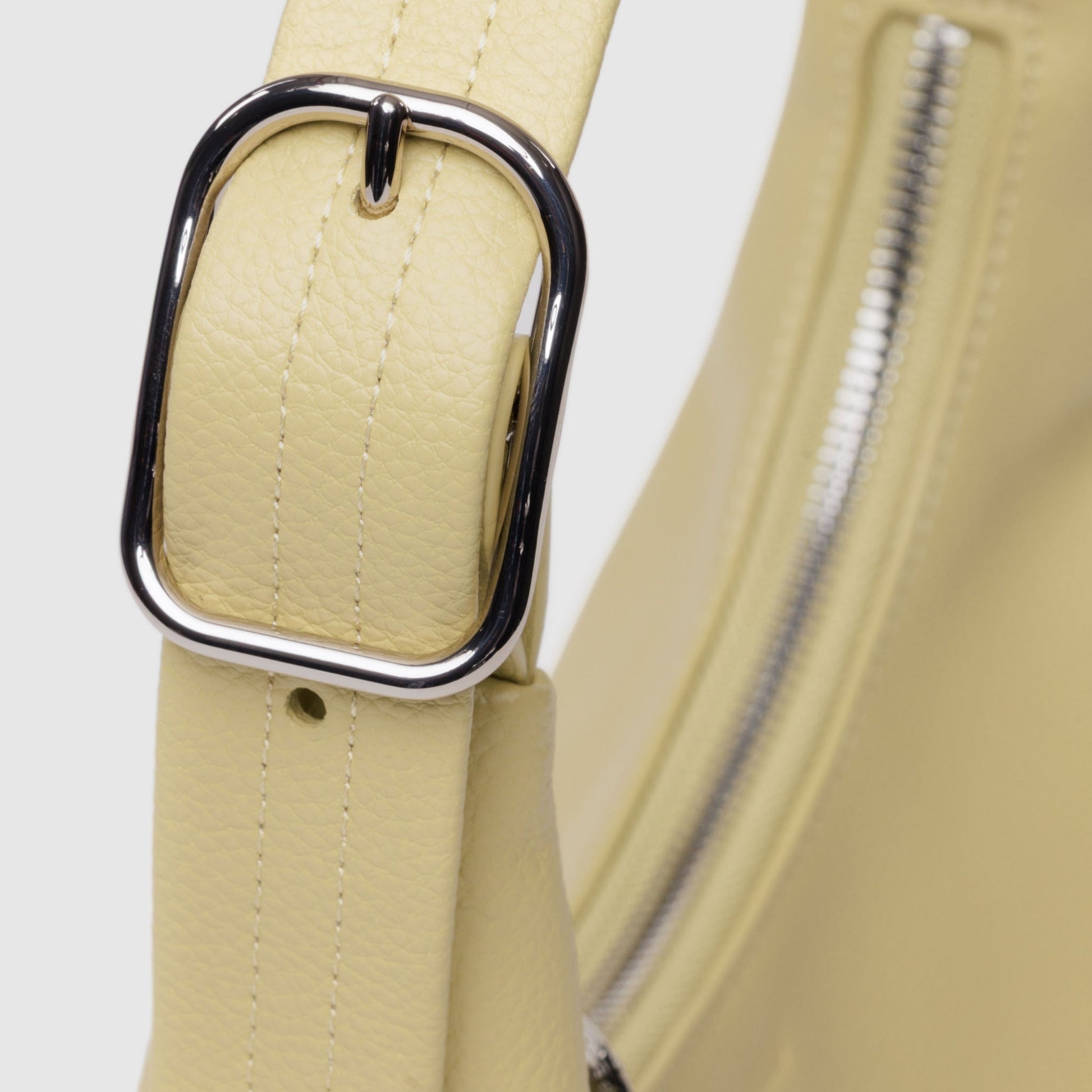 Baggu Mini Recycled Leather Shoulder Bag in Straw