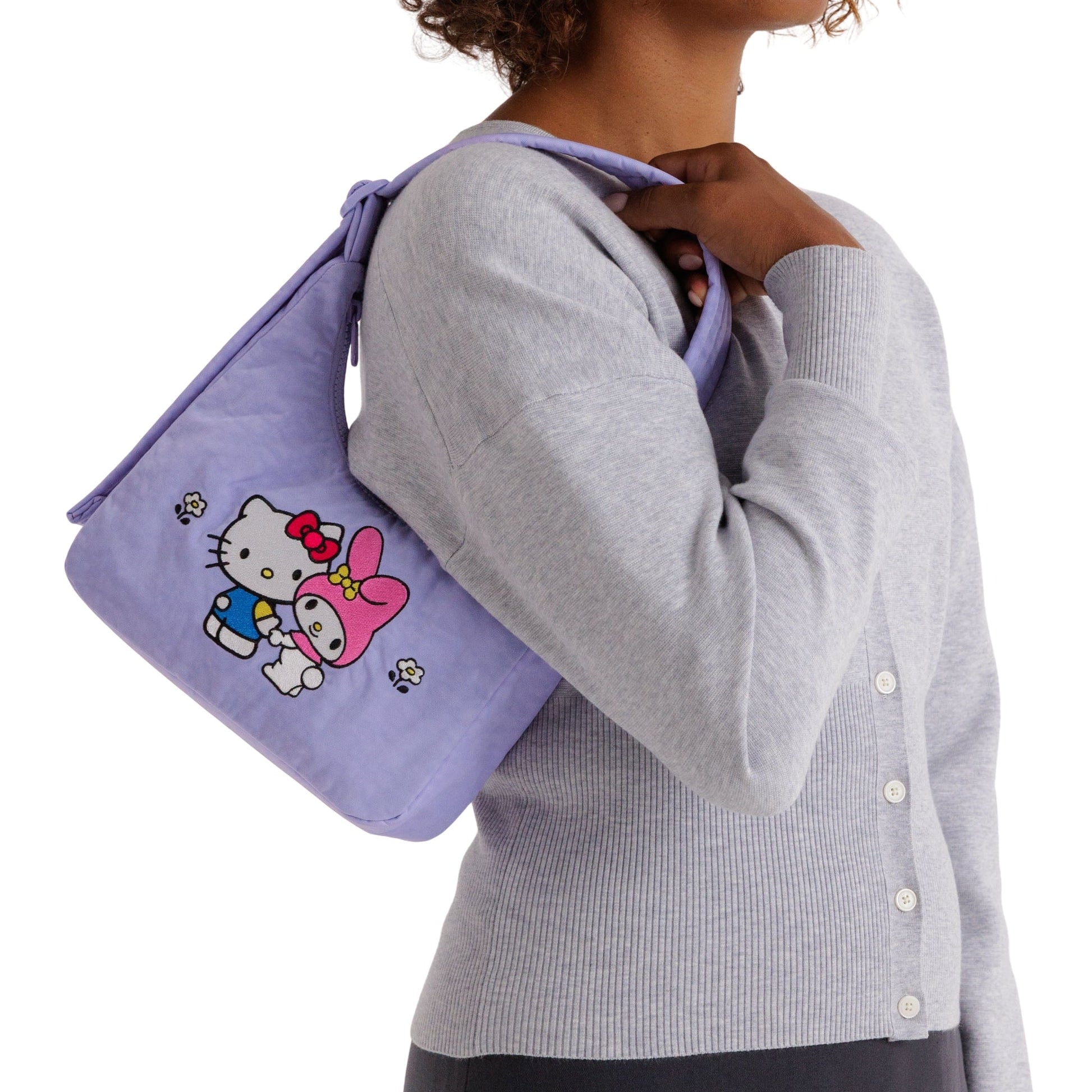 Baggu Mini Nylon Shoulder Bag in Hello Kitty & My Melody