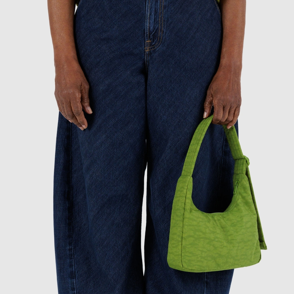 Baggu Mini Nylon Shoulder Bag in Green Juice