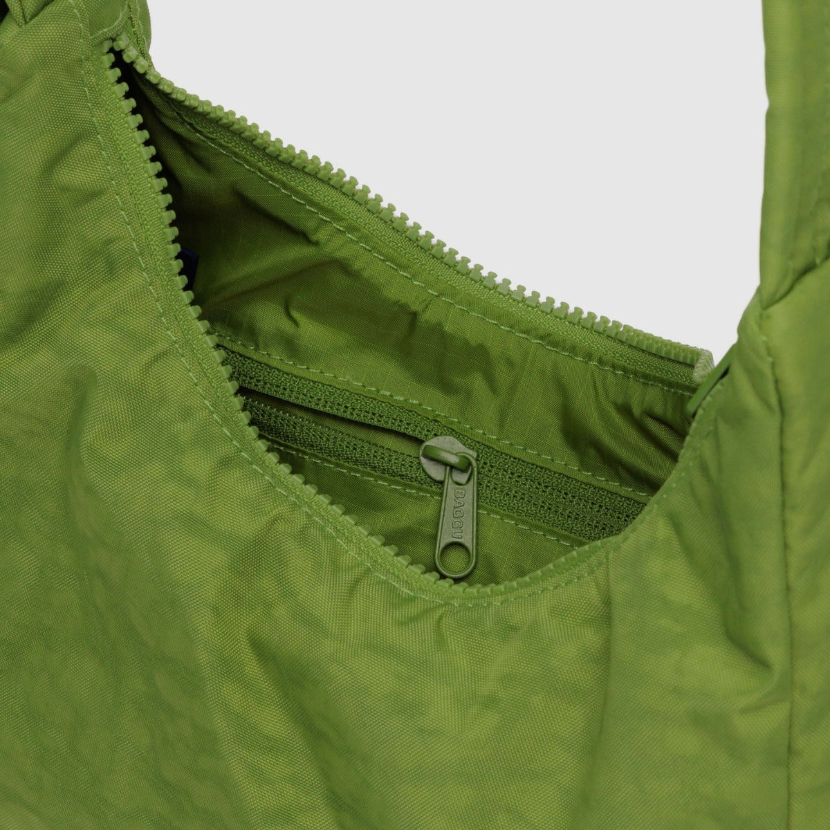 Baggu Mini Nylon Shoulder Bag in Green Juice