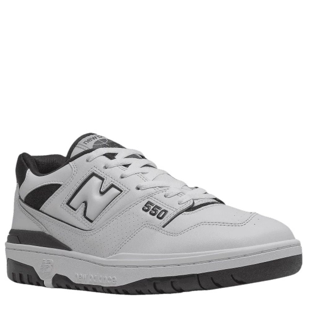 New Balance Men&#39;s 550 in White with Black