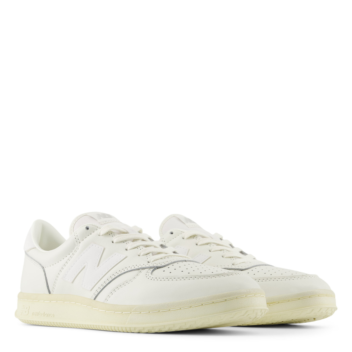 New Balance T500 in Sea Salt with White and Angora