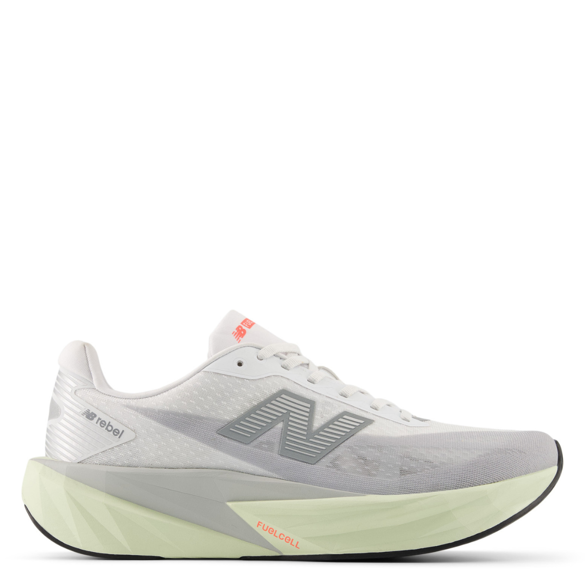 New Balance FuelCell Rebel v5 in Raincloud with Mineral and White