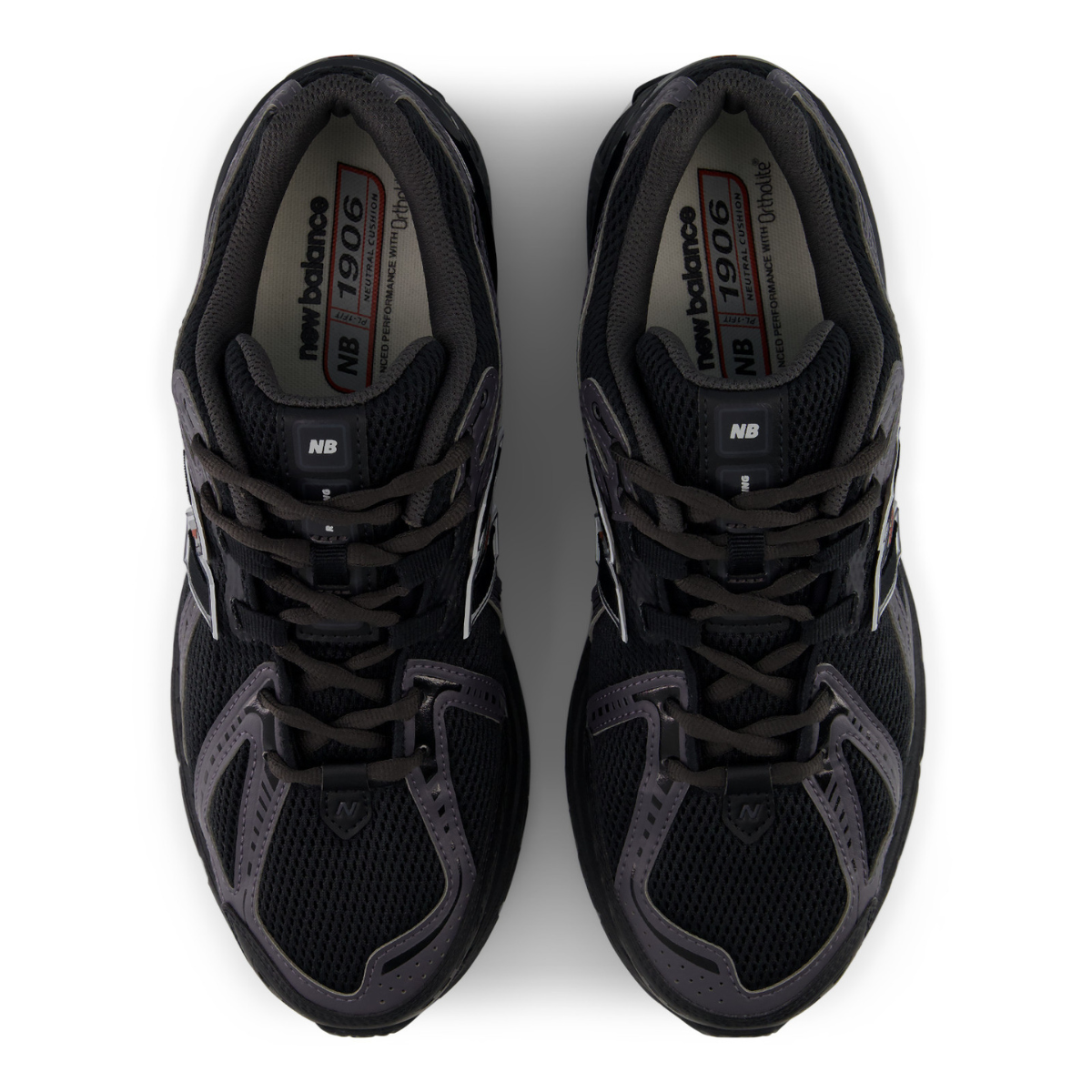 New Balance Women's 1906R in Black with Hot Tomato