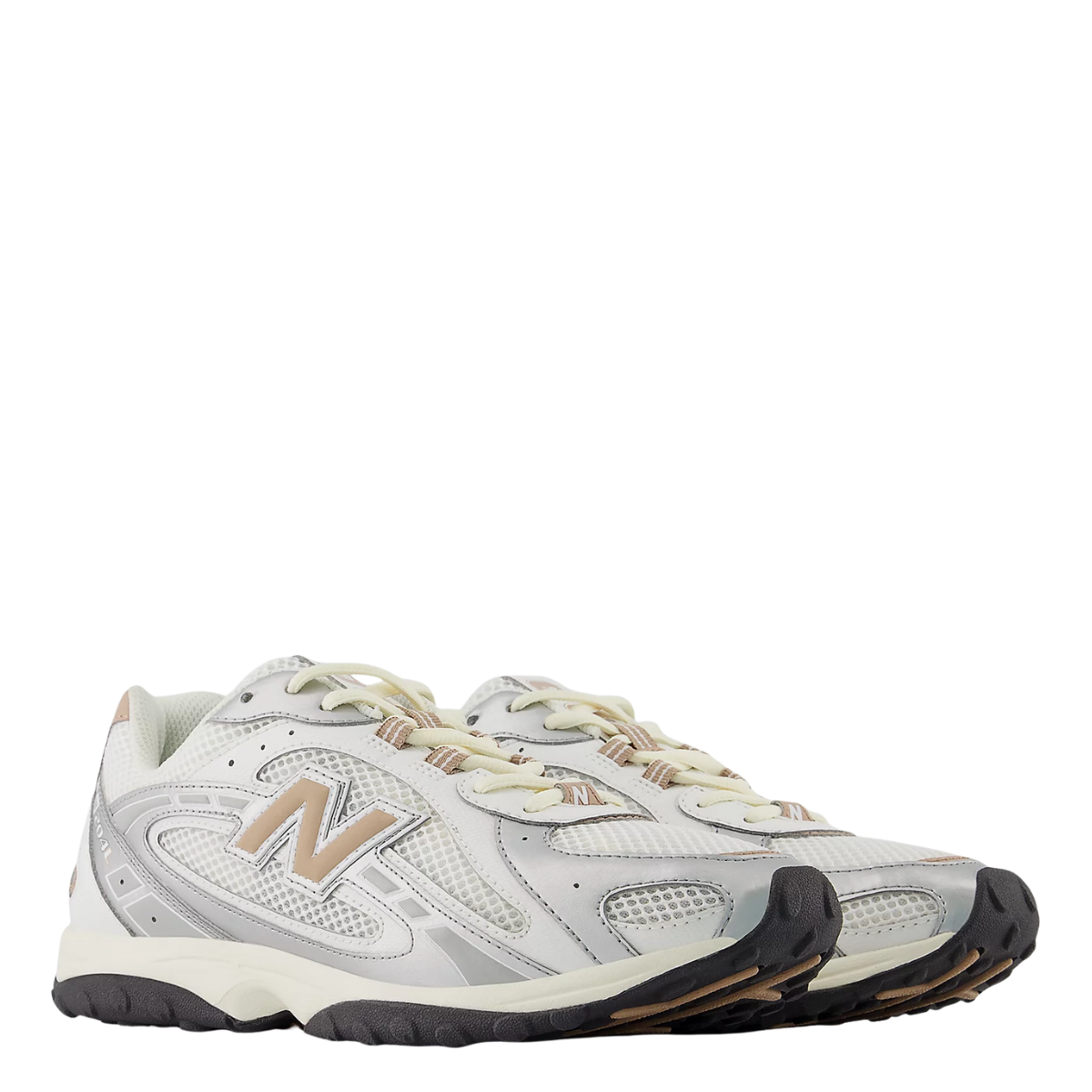 New Balance Women's 204L in Silver Metallic with Flat Taupe