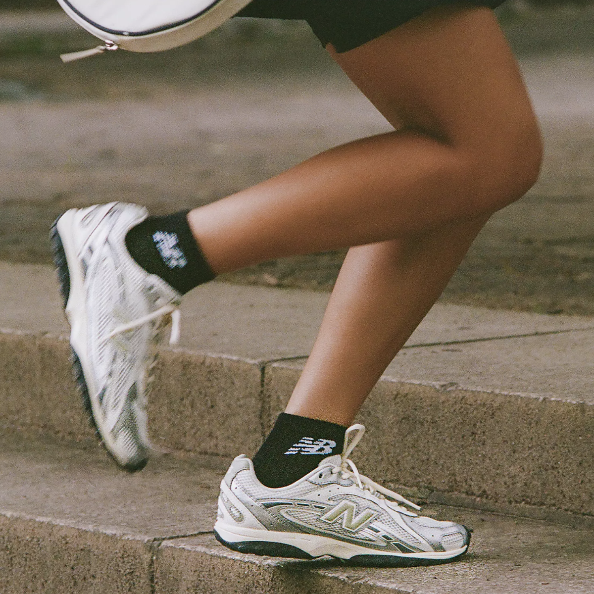 New Balance Women's 204L in Silver Metallic with Garter Snake