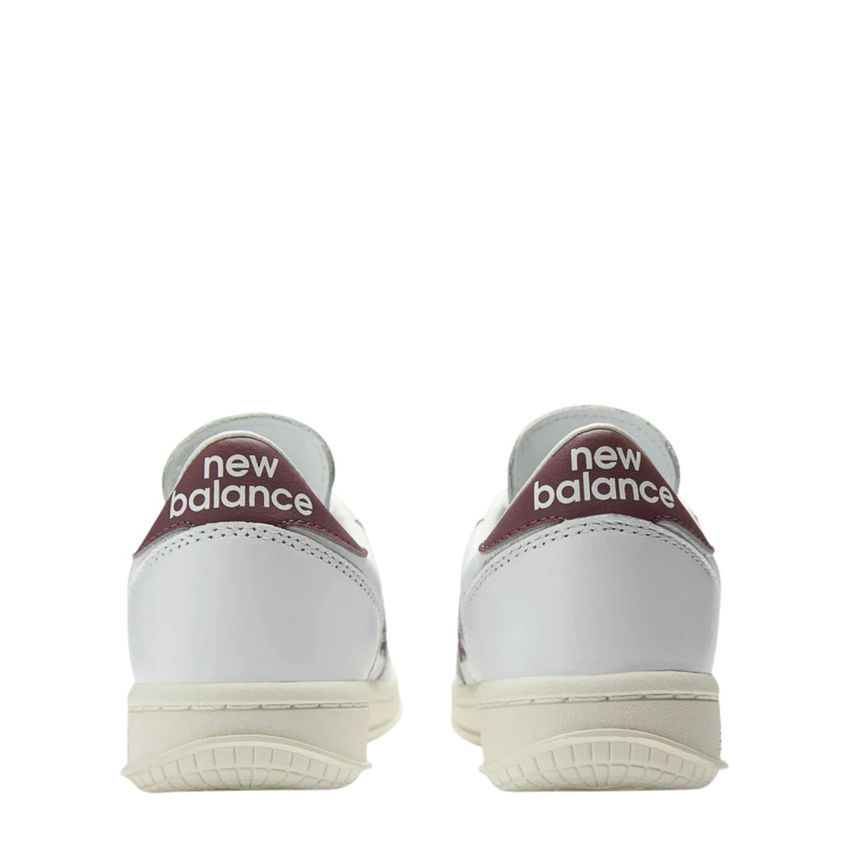 New Balance Men's T500 in White with Cherry Leather