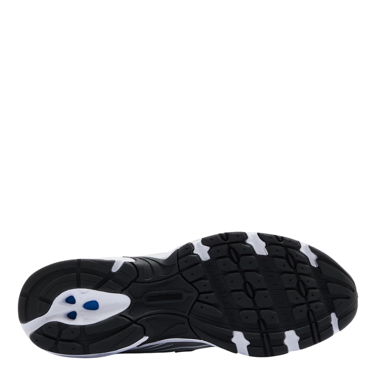 New Balance Women's 740 in White with Metallic Silver and Black