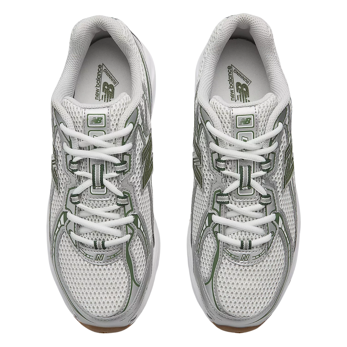 New Balance Women's 740 in Grey Matter with Dark Alpine Green