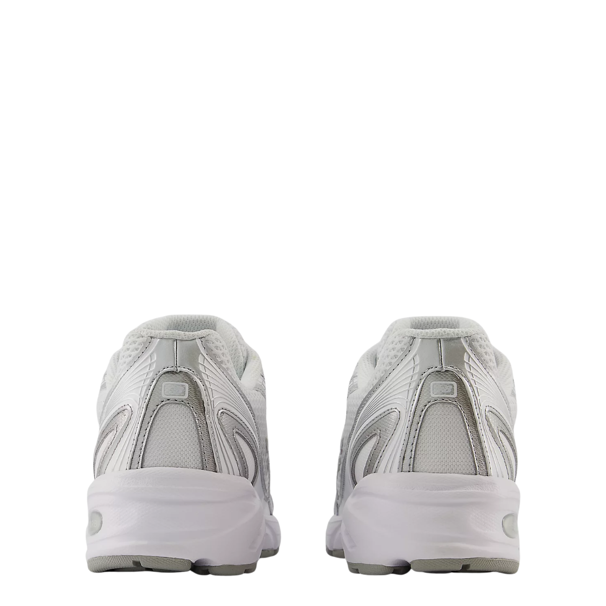 New Balance Women's 740 in White with Metallic Silver and Reflection