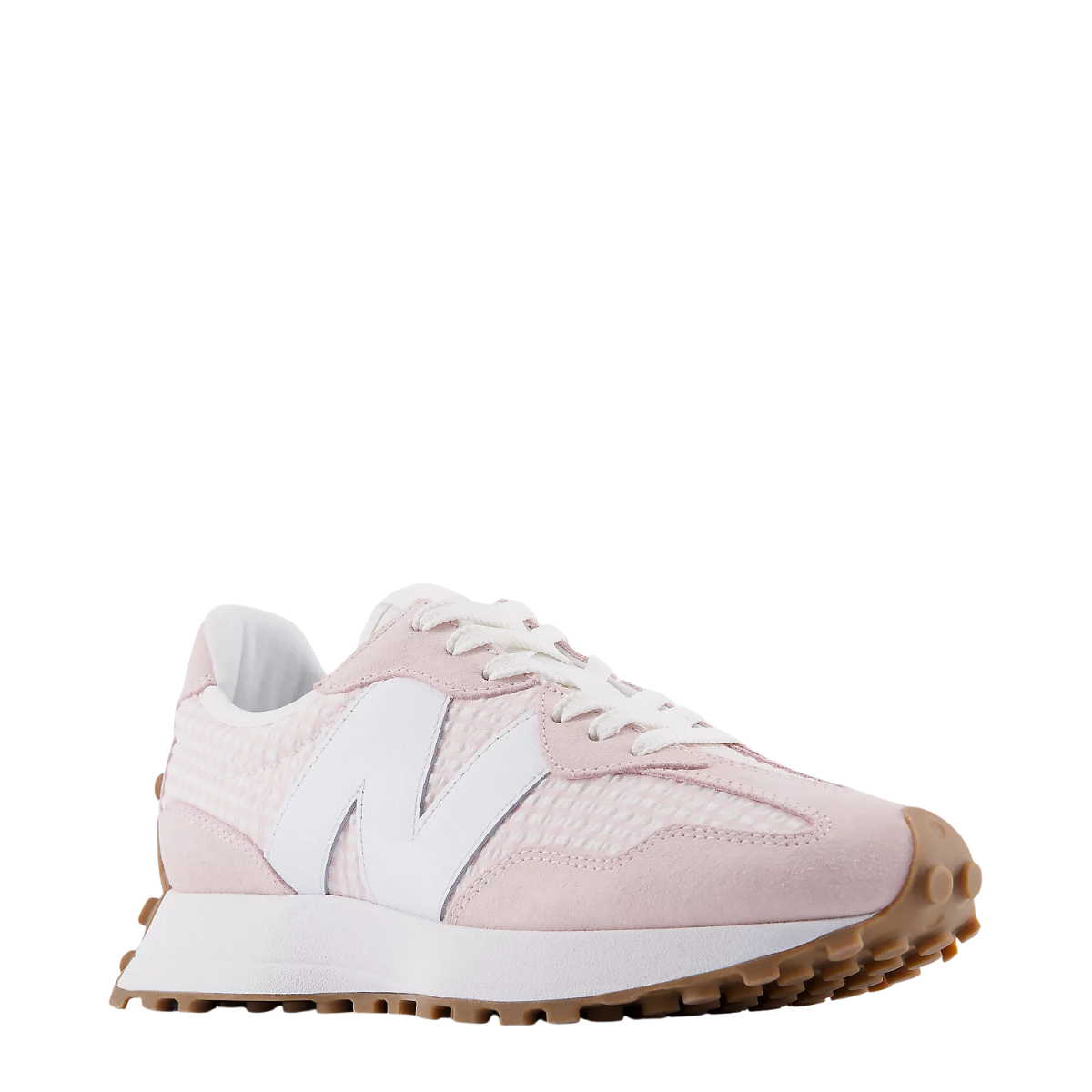 New Balance Women's 327 in Stone Pink with White