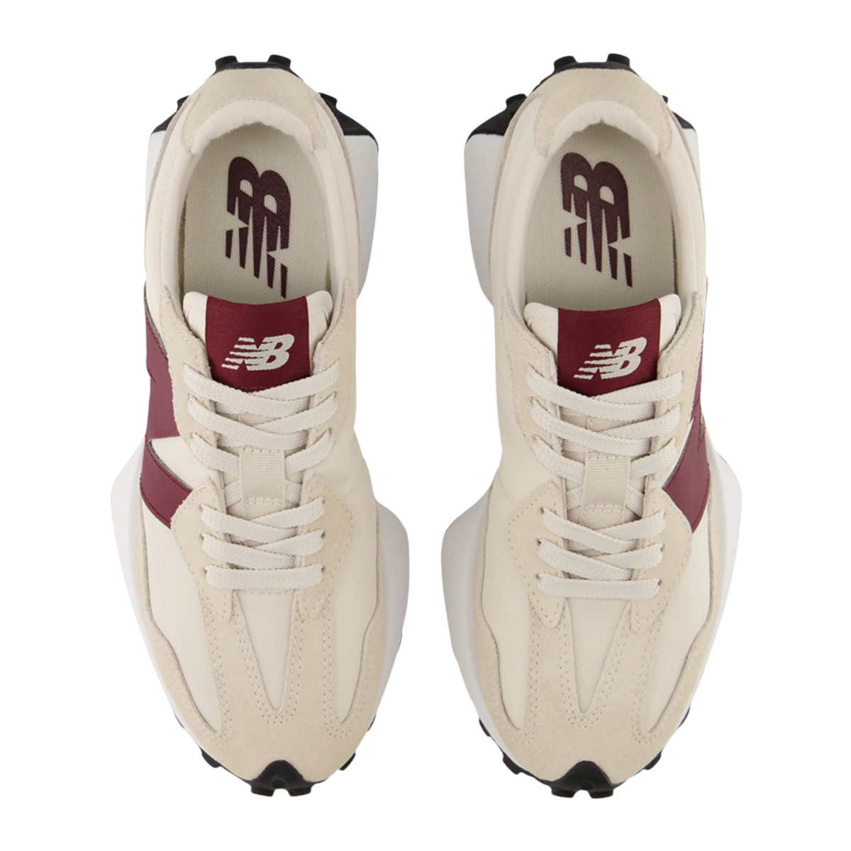 New Balance Women's 327 in Angora with Mulled Wine